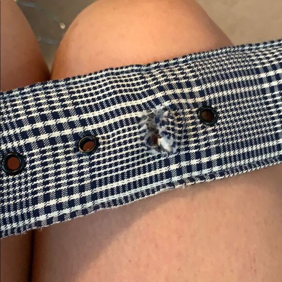 Vtg 80s/90s Cimmaron Dress blue/white plaid 👗 - Picture 8 of 8